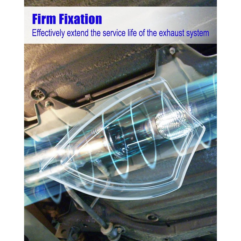 3.5" Exhaust Clamp Stainless Steel, Exhaust Tacking Band Clamp-On for