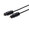 TOSLink Digital Audio Optic Cable SPDIF Speaker Wire (12FT, Black)