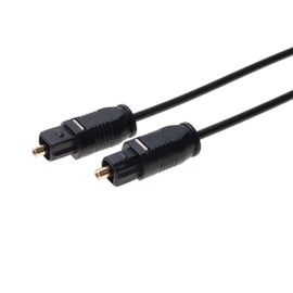 TOSLink Digital Audio Optic Cable SPDIF Speaker Wire (12FT, Black)