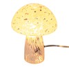 Bloomingville Round Blown Glass Mushroom Shaped Table Lamp with Inline