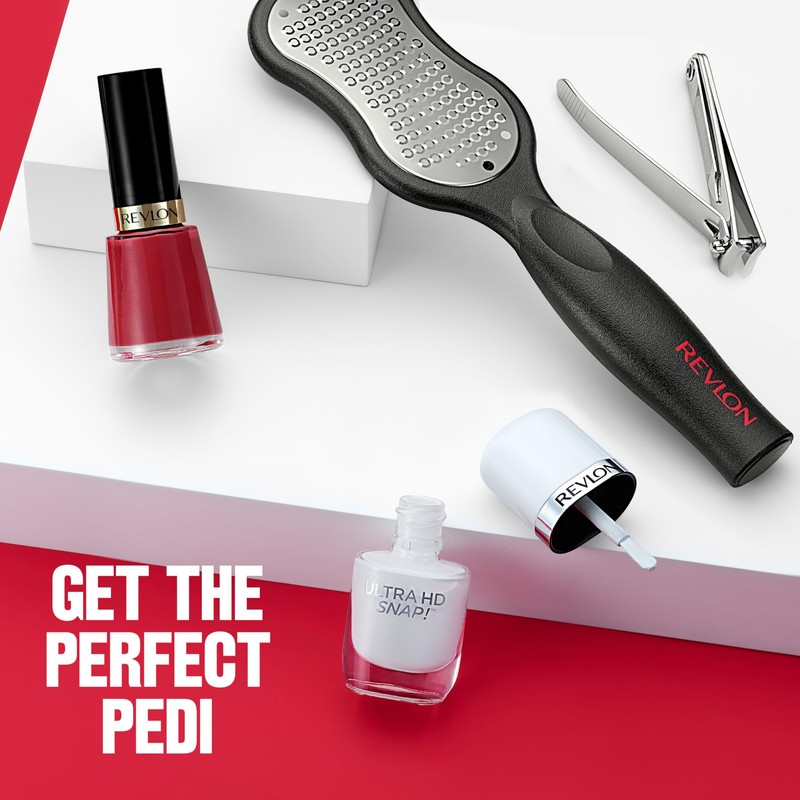 Revlon Silver Toenail Clipper with Foldaway File Easy Trimming Lifetime