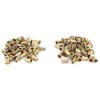 QANYEGN 100Pcs Flat Head Threaded Nut, Color Zinc Plated Rivet