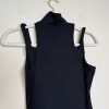 Susana Monaco Double Strap Mock Top in Black NWT Size