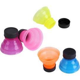 SIXRUN Tapas para Botellas, Tapas para Latas Blancas, Azules y Amarillas, Tapa a Presión para Latas de Bebidas, Reutilizables para Sellar Bebidas Gaseosas