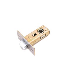 TOOLSTAR Stainless Steel Tubular Flat 30mm Backset Bathroom Turn Signal Latch for Lever Handle No Screws