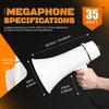 MyMealivos 35W Rechargeable Megaphone Speaker Built in 240s Recording &