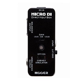 【国内正規輸入品】 MOOER Micro DI ムーアー ギター/ベース用コンパクトエフェクター ダイレクトボックス