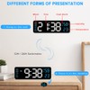 Yakiter Digital Clock, 9" LED Alarm Clock for Bedroom, Bedside