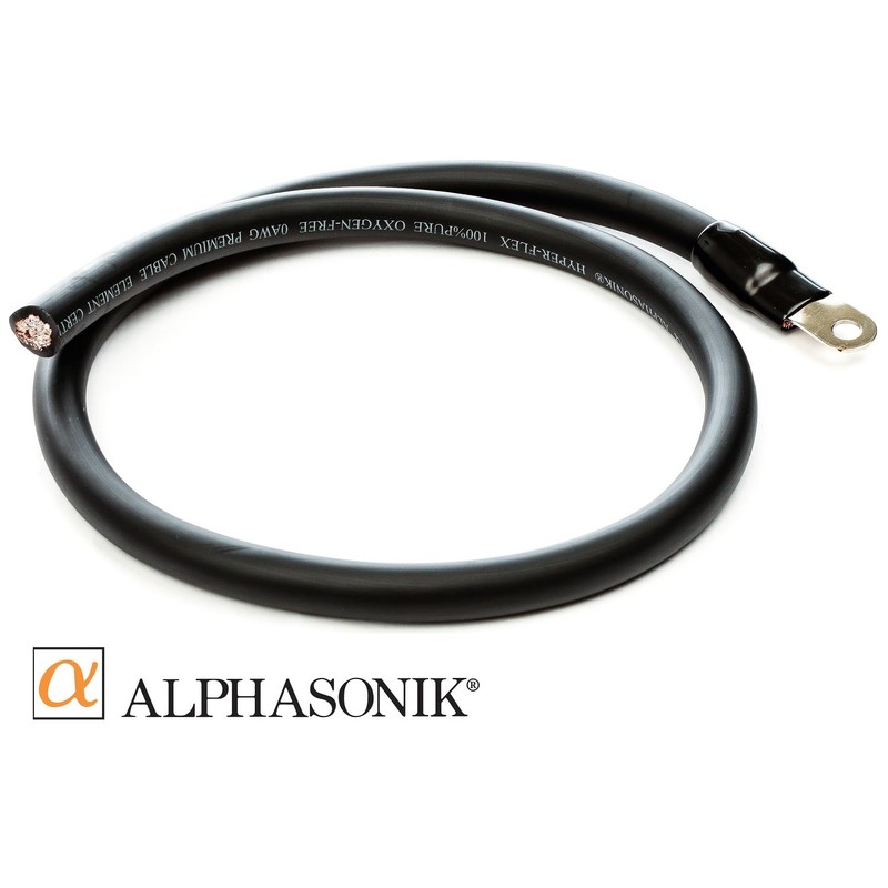 Alphasonik AAK0G Premium 0-Gauge Complete Car Amplifier Installation Kit Hyper-Flex