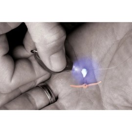 Rapala Fishing LED UV Mini Pinch Light Keychain - Easily charge glow lures/baits