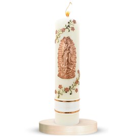 The Magnificient prayer candles collection - Our lady of guadalupe religious candles - Catholic candles cirios religiosos catolicos Jesus candle st jude candle - veladoras mexicanas velas para bautizo