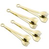 MSY BIGSUNNY Mini Appetizer Tongs Stainless Steel Set of 4,