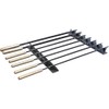 GOUTIME Stainless Steel Shish Kabob Skewer Rack with Storage Bag,