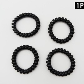 Spring hair tie black/hair tie women's hair tie elastic hair tie rubber band hair tie / 스프링머리끈 블랙/머리끈 여성머리끈 고무머리끈 고무줄머리끈