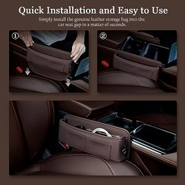 Organizador de espacio para asiento de coche, piel sintética y accesorios de almacenamiento, accesorios para automóviles, asientos delanteros,...     