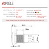 APIELE 19MM Mushroom Head Push Button Switch Momentary Push Button