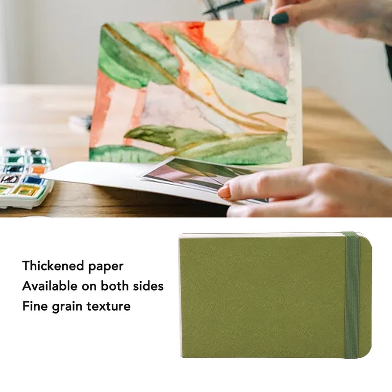 30 Sheet Watercolor Sketchbook 300GSM Portable Pocket Watercolor Paper Travel