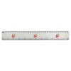 'Strawberry' 30cm (12 Inch) White Plastic Ruler (RL00077714)