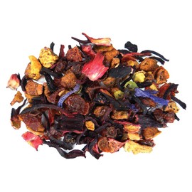 Blueberry Muffin Hibiscus Herbal Fruit Tea - Caffeine Free Loose Leaf Bulk Herbs and Fruit - 5 Oz Pouch
