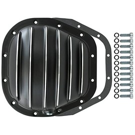 Pirate Mfg Black Finned Aluminum 12-Bolt 10.5" Rg Differential Cover F150 F250 F350
