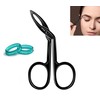 Scissors-Shaped Eyebrow Tweezers J2 Stainless Steel Oblique Flat Tip Tweezers