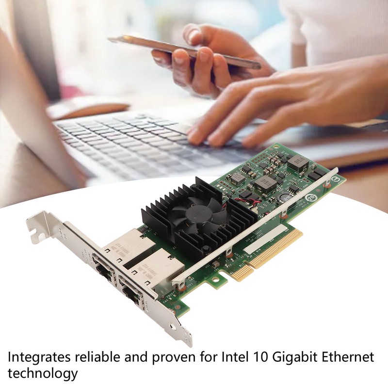 10GbE Network Card Dual RJ45 Port 10 Gigabit Ethernet Network
