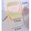 Audiophile Pipe Chair Smartphone Stand Foldable Compact Lightweight Yellow 2
