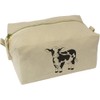 'Cute Dairy Cow' Canvas Wash Bag/Makeup Case (CS00042026)