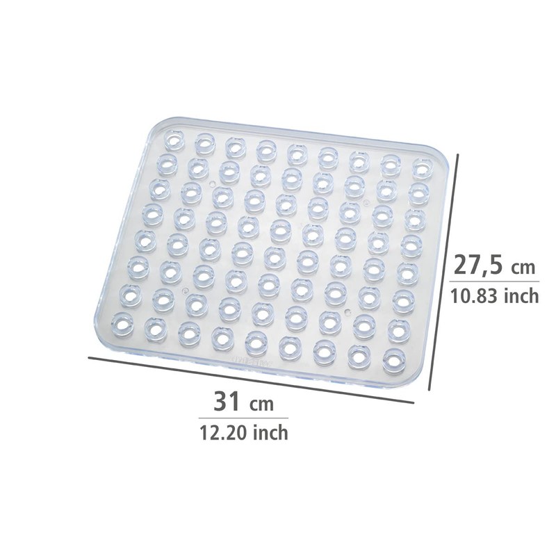 Wenko Sink Insert Crystal Square Sink Mat