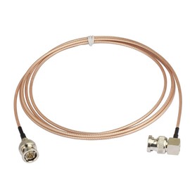 Superbat 3G/HD SDI Cable 6ft BNC Male to Male Jumper Cable 75 Ohm for Cameras and SDI Video，Supports HD-SDI/3G-SDI/4K DVR Recorder Monitor Converter etc.(Straight to Right Angle,1Pcs)