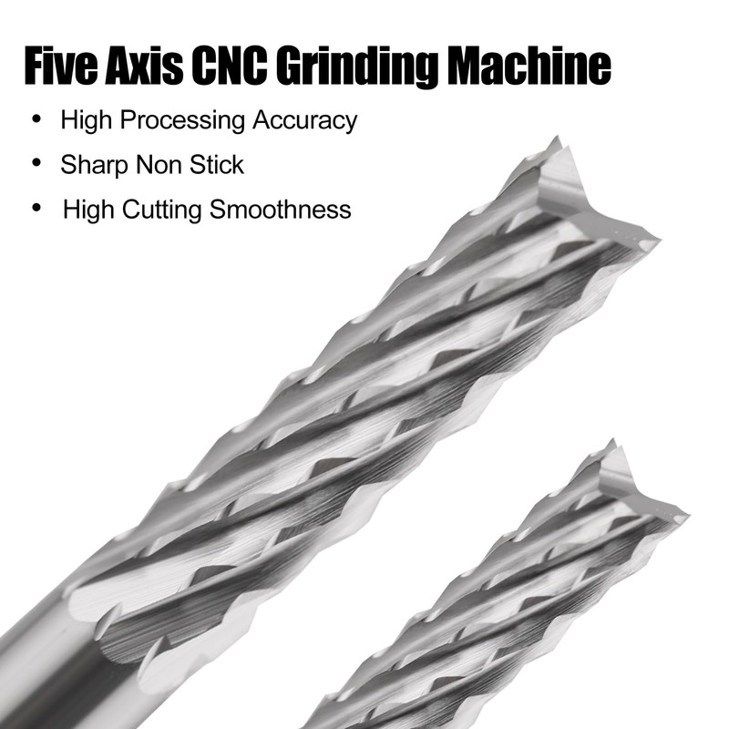 EU_HOZLY 3.175mm Carbide End Mill Engraving Bits CNC PCB Machinery