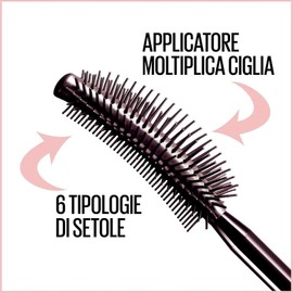 3x Maybelline New York Sensational Eyelashes Volumizing Mascara Color Very Black Fan Effect Without Lumps - 3 Mascaras