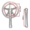 WEERAS City Folding Bicycle Crankset Single Tooth Disc 46T 130BCD