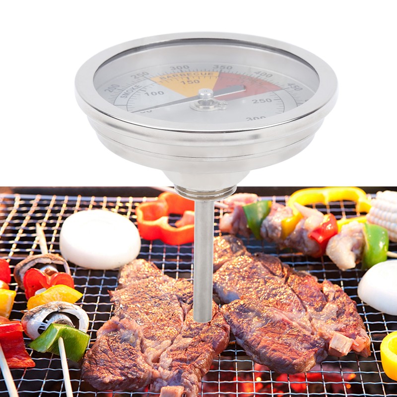0‑300℃ 1/2in NPT Stainless Steel Grill Thermometer Oven Temperature Meter