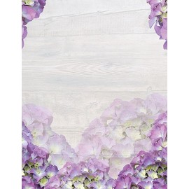 Great Papers! Hydrangea Bouquet Letterhead, for Invitations, Announcements and Personal Messages, Printer Friendly 8.5" x 11", 50 Pack (2023068)