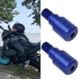 LT Easiyl Pack of 2 Motorcycle Handlebar Ends M16 x 28 mm Motorcycle Handlebar Plugs Compatible with Yamaha MT01 MT-01 MT03 MT-03 MT07 MT-07 MT09, Blue