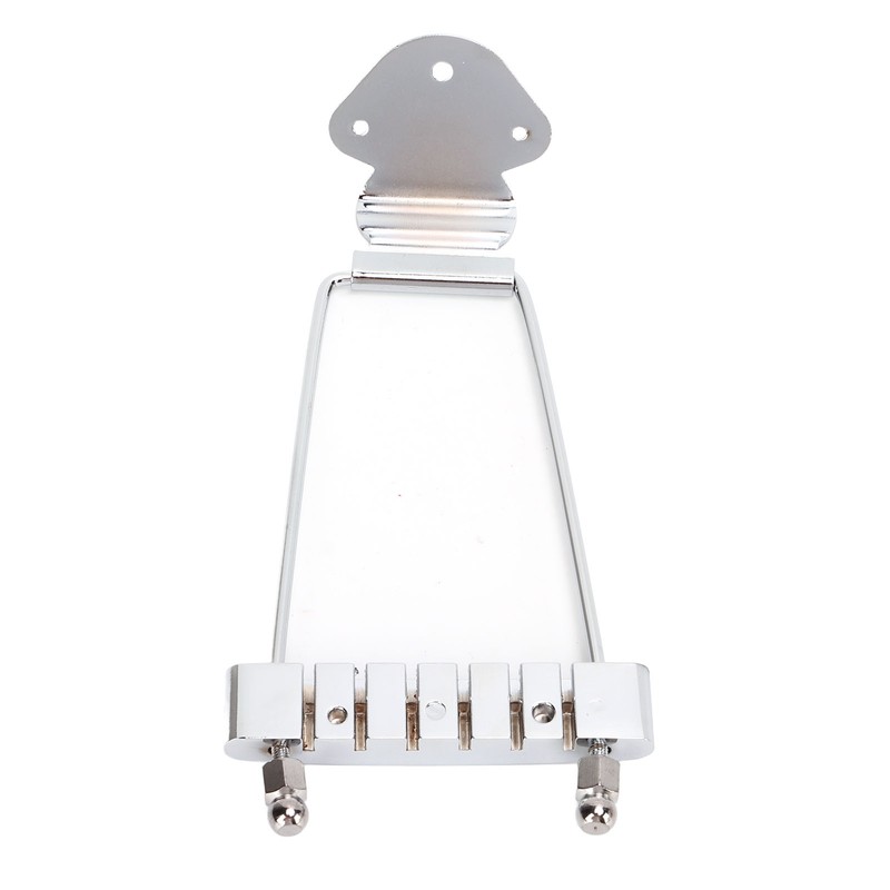 6 String Guitar Metal Tailpiece Adjustable Wooden Bridge Replacement String