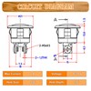 Dreyoo 2 Pack Lighted Doorbell Button Replacement, Easy to Install