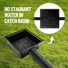 NAACOO Gutter Downspout Extensions, Upgraded 12x12in Catch Basin Low Profile