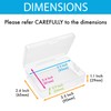 12 Pack 3.5x2.6x1.1 Inches Small Clear Plastic Box Storage Containers