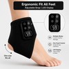 brenzo Wearable Foot & Ankle Massager with Heat & Vibration,Black