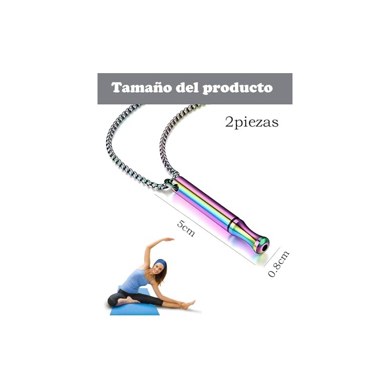 Collar Para Dejar De Fumar, Dejar De Fumar,2 Silbatos Anti-Estrés,
