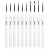 WLOT Fine Detail Brushes with Triangular Handles,10 Miniature Brush for