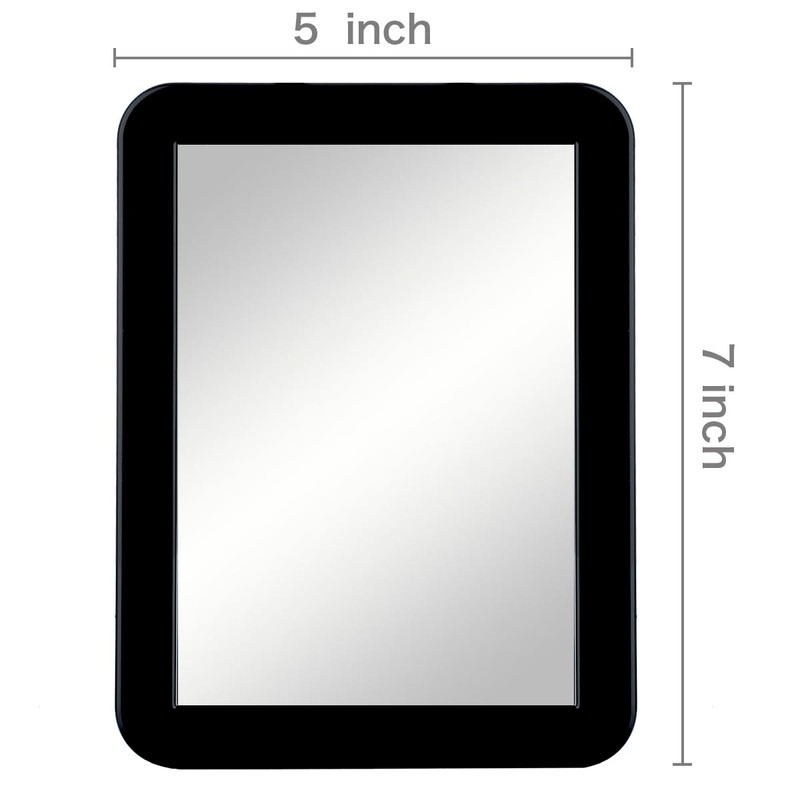 ARTLYMERS Magnetic Locker Mirror, 5x7 Real Glass Small Mirrors for