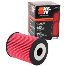 K&N Premium Oil Filter: 20,000 Mile Engine Protection, High Capacity/High Efficiency: Compatible with 2015-2021 GENESIS/HYUNDAI/KIA (See Product Description for Select Models), HP-7035