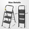 HBTower 3 Step Ladder, 3 Step Stool for Adults, 3