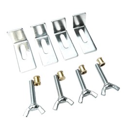 Sink Clips Kit, 4 Pack Undermount Sink Clips, Bathroom Basin Clips, Heavy Duty Sink Brackets