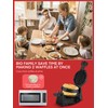 Waffle Maker, 1400W Double Belgian Waffle Iron 180° Flip, 8