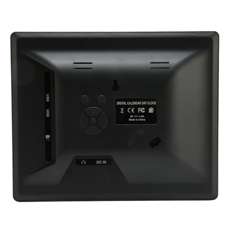 8.7inch Digital Day Calendar Clock Auto Dimming Large Display Medication