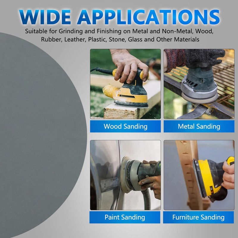 2000 Grit 5 Inch Sanding Discs, VIBRATITE 70 Pieces Hook